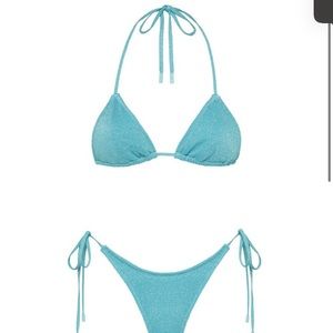 STEVIE BABY BLUE SPARKLE-brand new triangl